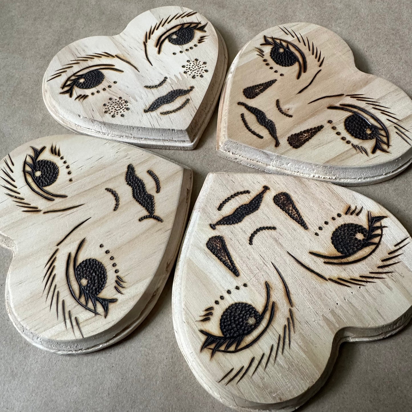 Emotional Hearts Coaster Set