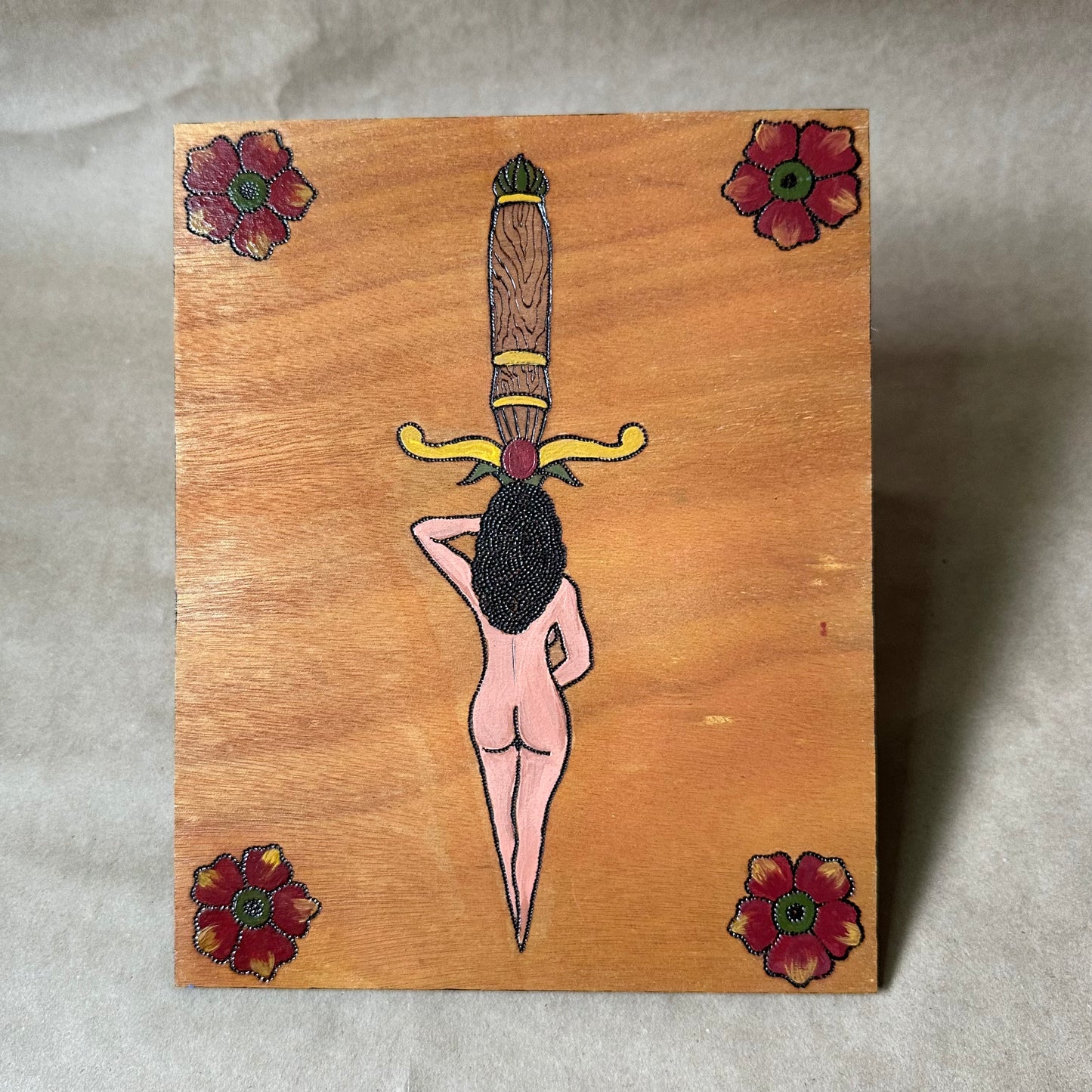 Dagger Babe Wood Burning