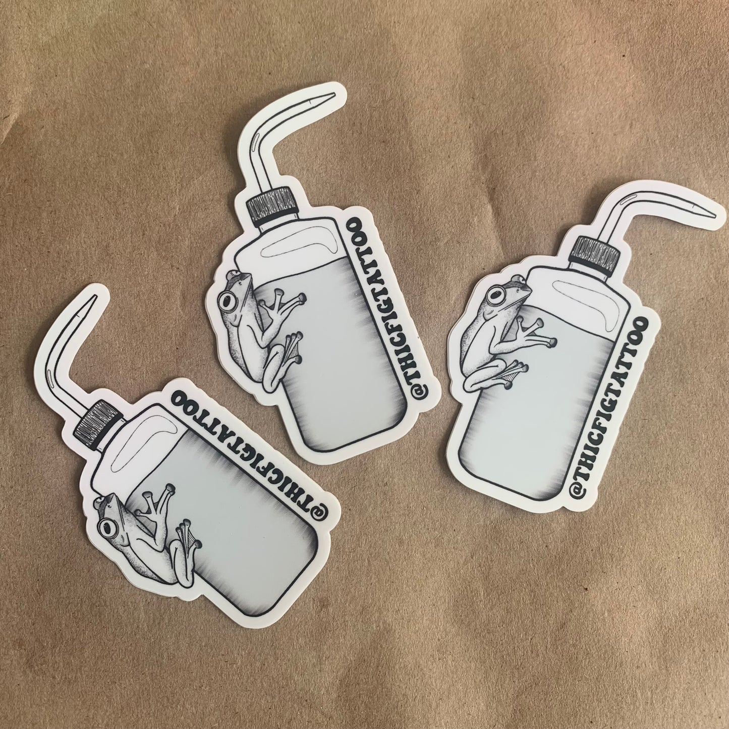 green soap frog sticker (3 pack)