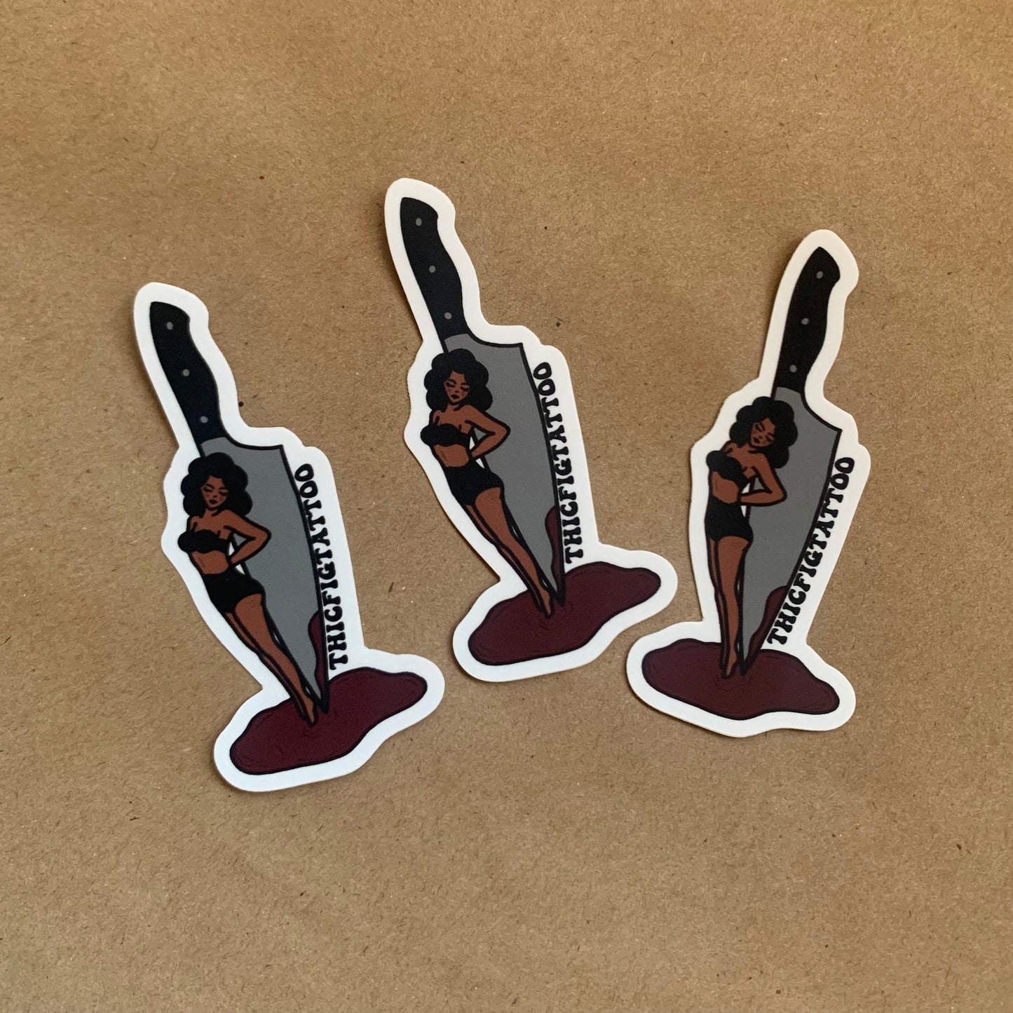 back stabber sticker (3 pack)