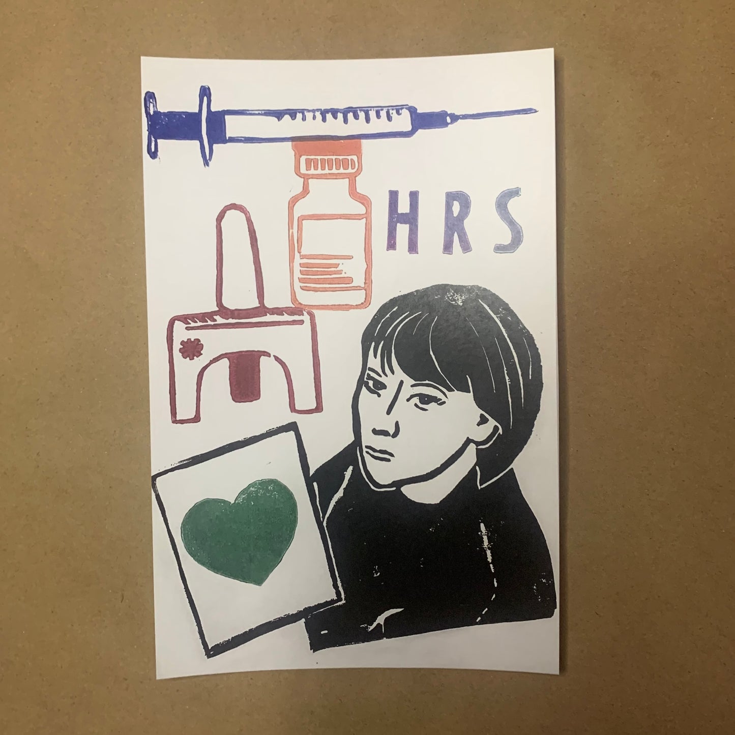 HRS November Digital Lino Print