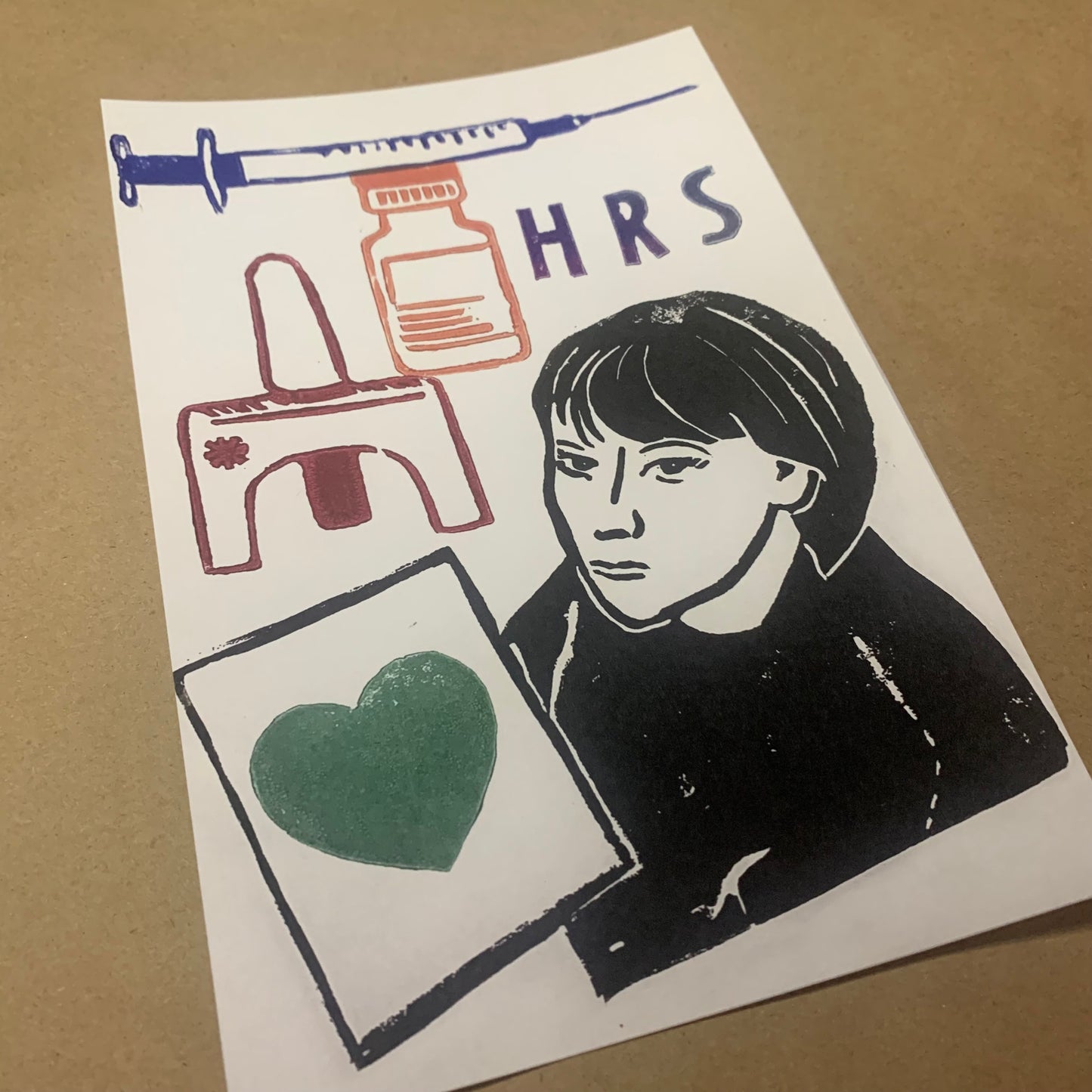 HRS November Digital Lino Print